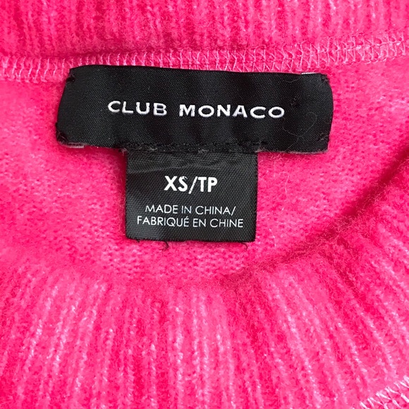 Club Monaco Hot Pink Pullover Sweater XS - Picture 7 of 11